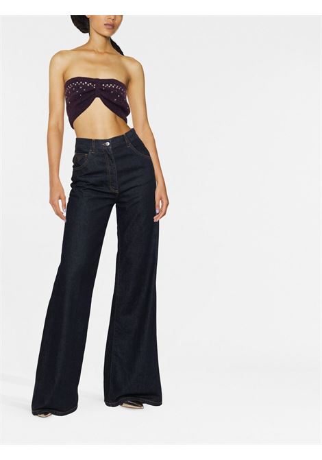 Top crop con decorazioni in nero - donna ALESSANDRA RICH | FAB29928043